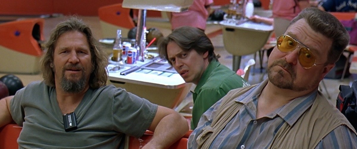 Image of Jeff Bridges, John Goodman and Steve Buscemi from The Big Lebowski