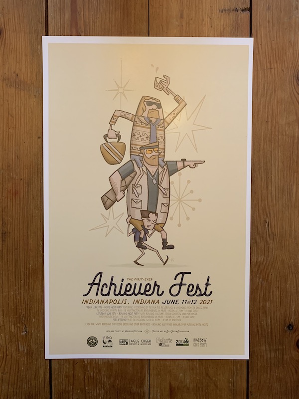 The official poster from Achiever Fest, Indianapolis